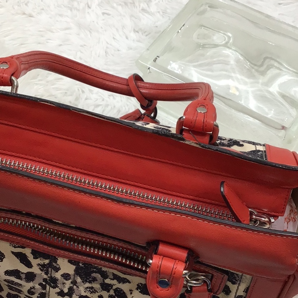 Coach Legacy Ocelot Candace leather satchel shoulder bag - Picture 11 of 14